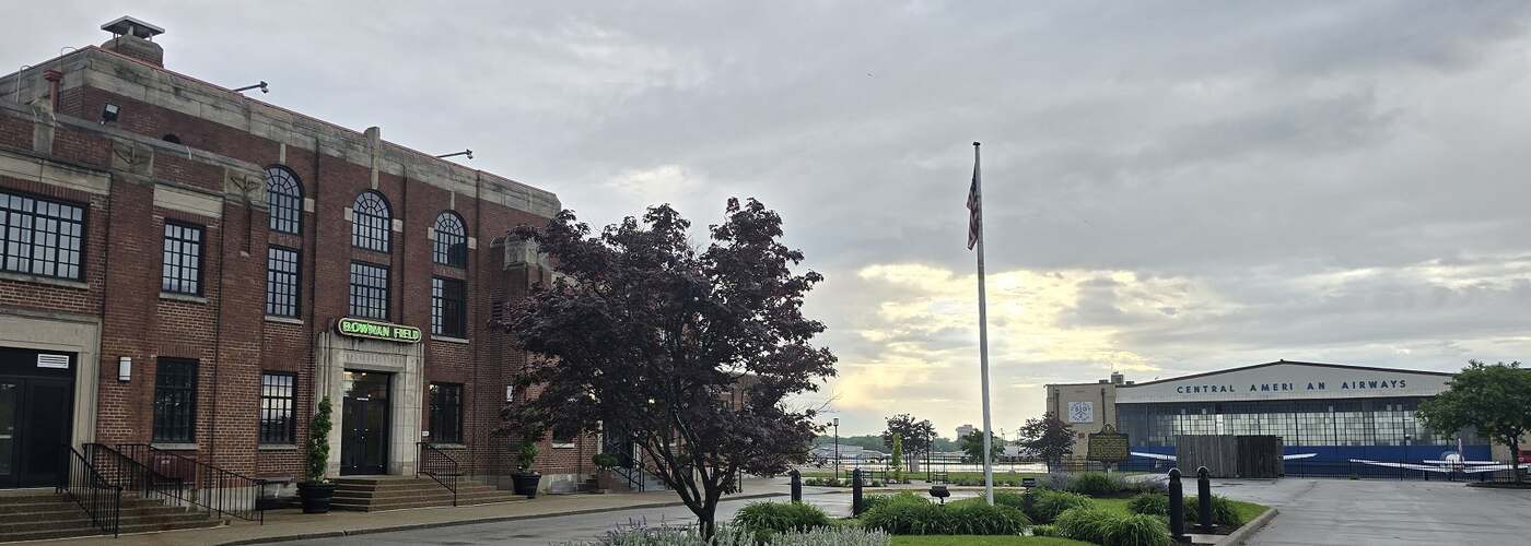 The historic Bowman Field terminal in Louisville, KY — office of Michael RoBards, LCSW